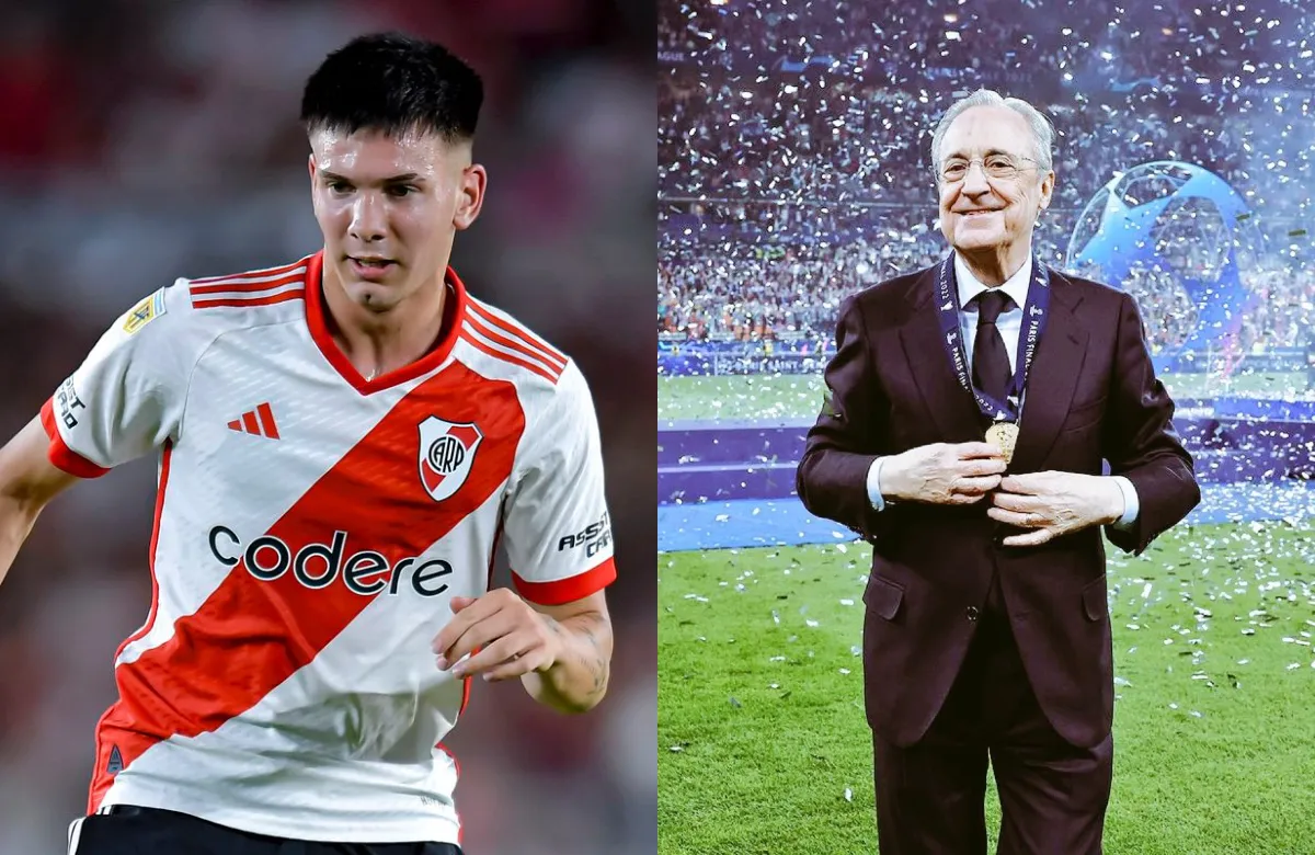 Mastantuono y Florentino Pérez.