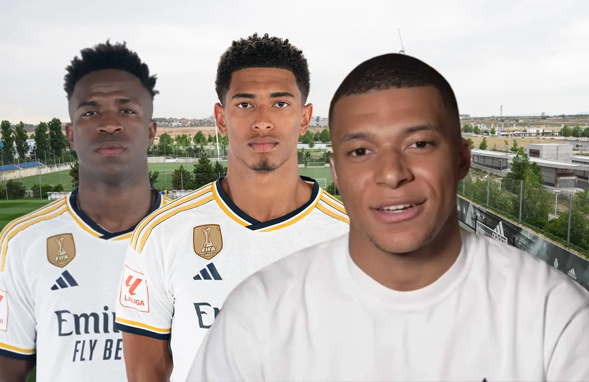 Vinícius Júnior, Jude Bellingham y Kylian Mbappé