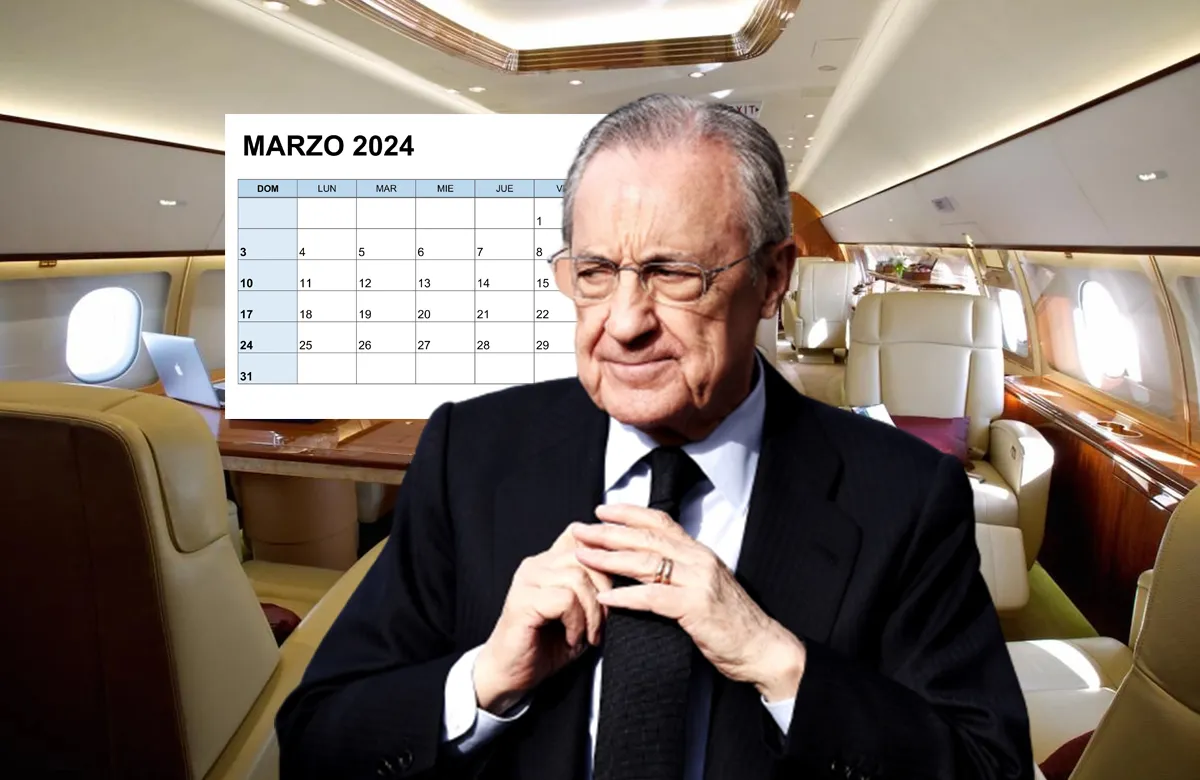Florentino, calendario y avión Florentino, calendario y avión