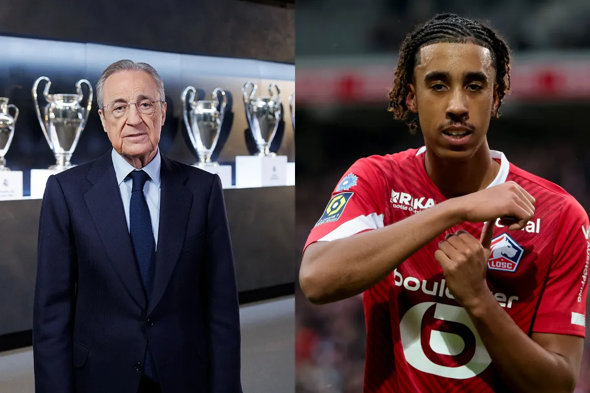 Florentino Pérez y Leny Yoro.