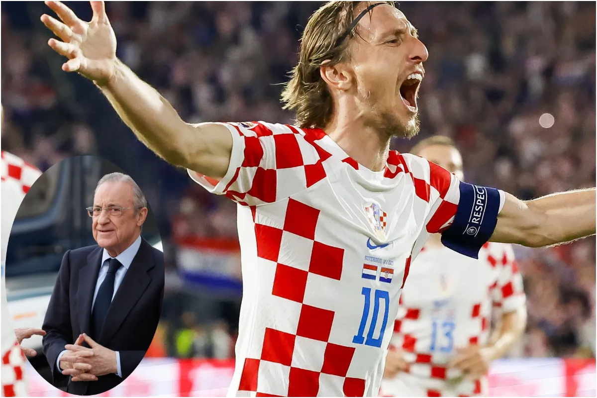 Florentino Pérez y Luka Modric