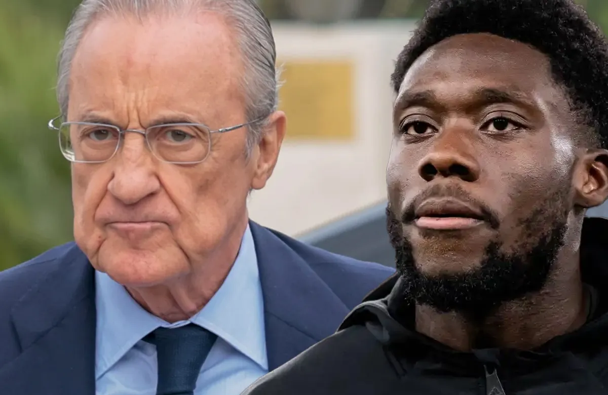 Florentino Pérez y Alphonso Davies