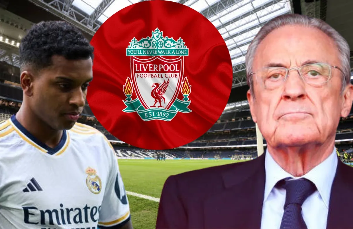 Rodrygo y Florentino Pérez.