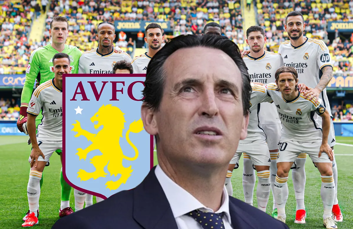 Unai Emery y once del Real Madrid