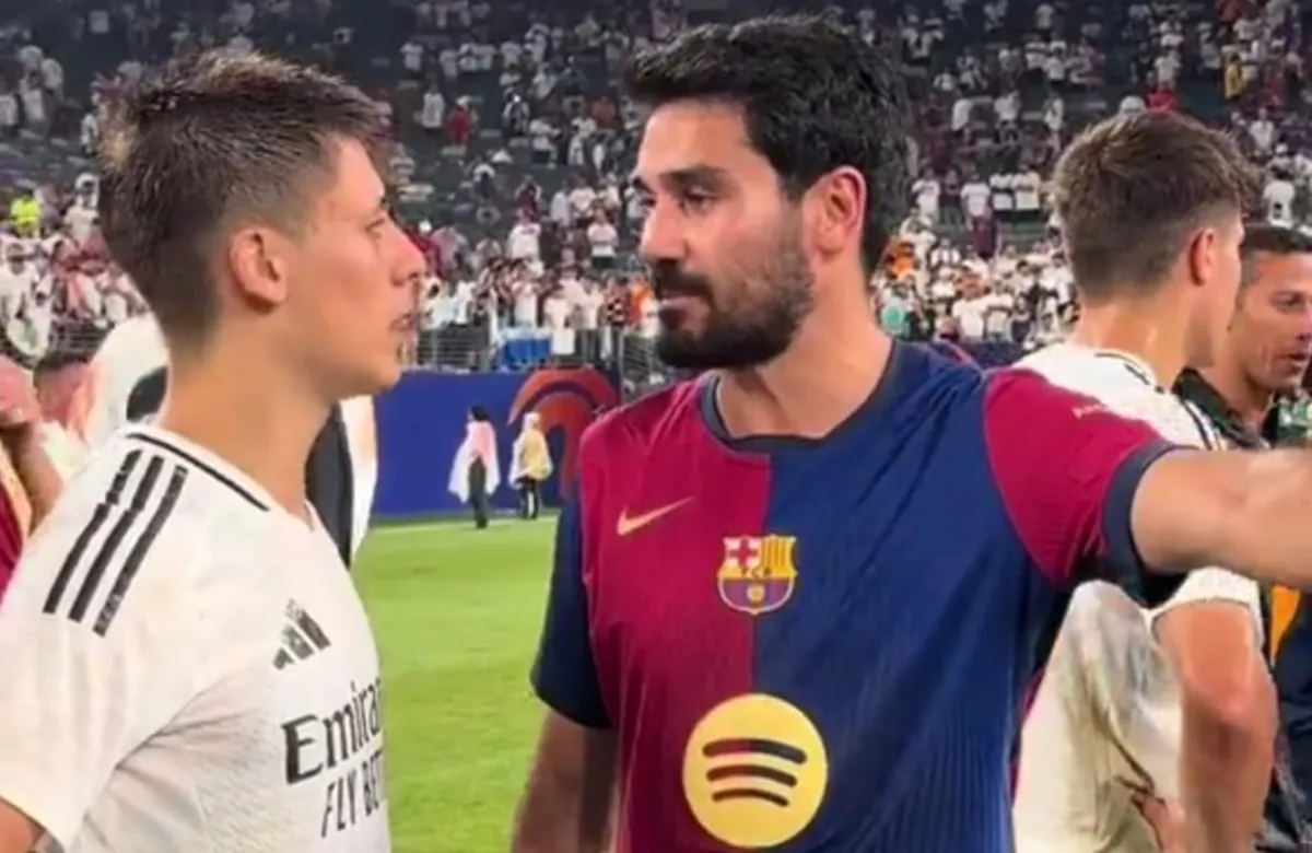 Arda Güler  y İlkay Gündoğan.