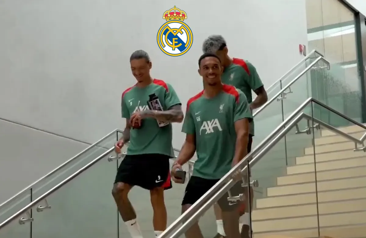 Darwin Nuñez, Alexander Arnold y Luis Díaz.