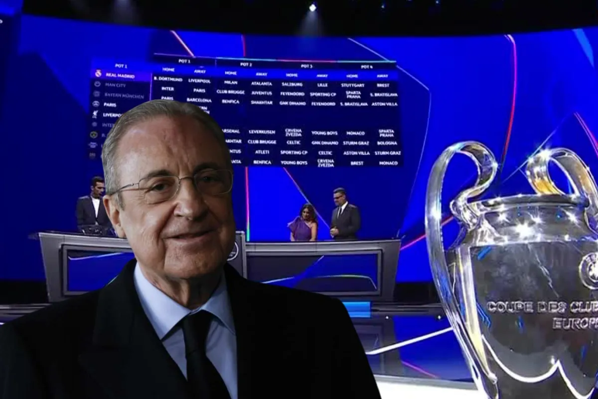 Florentino Pérez valora positivamente el sorteo de Champions.