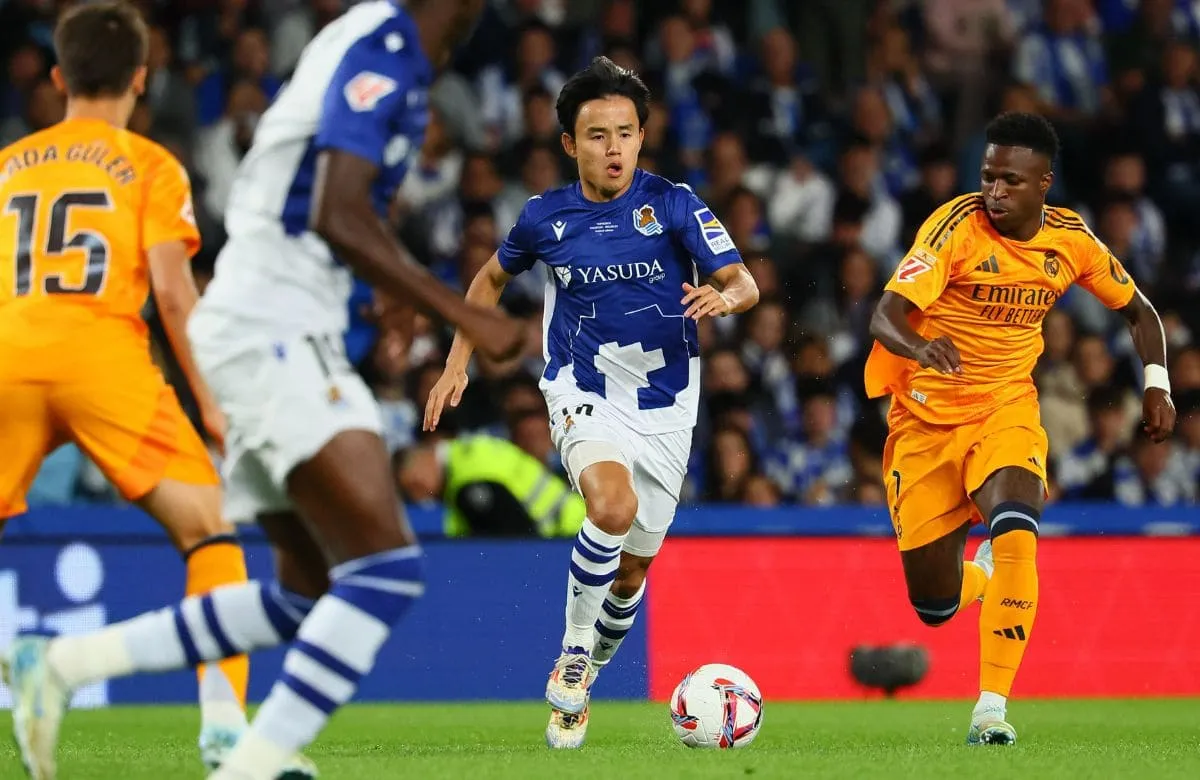 Takefusa Kubo lo intentó todo en el partido contra el Real Madrid