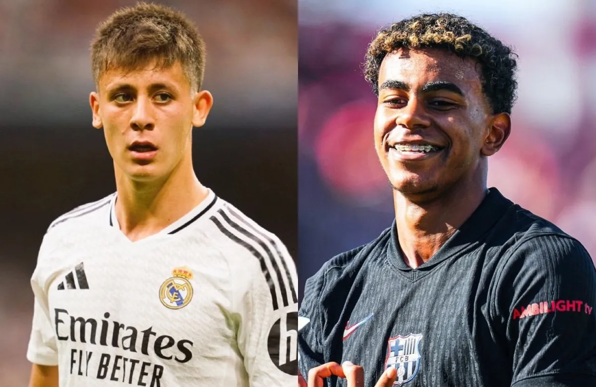 Arda Güler y Lamine Yamal.