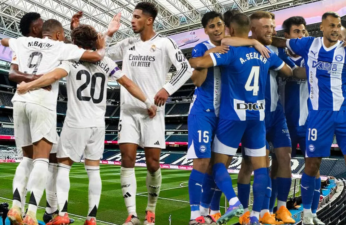 Jugadores del Real Madrid y del Alavés