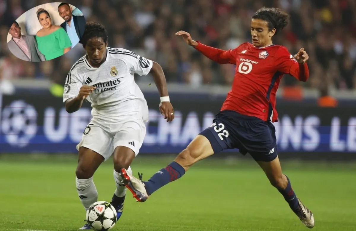 Endrick, en el partido contra el Lille.