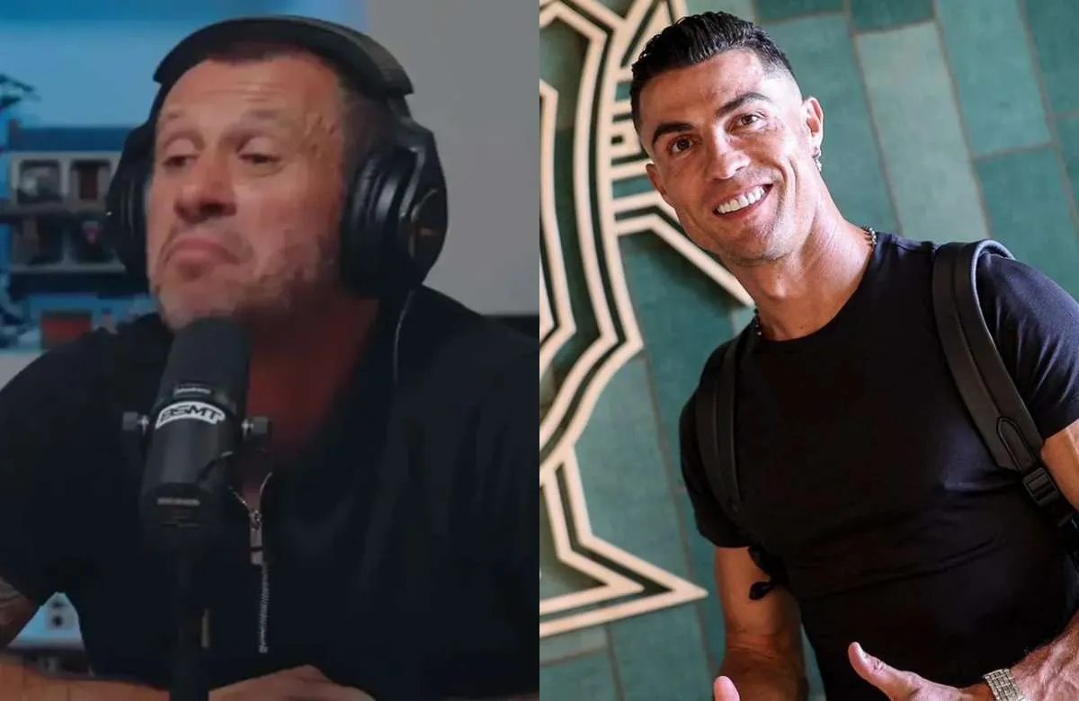 Cassano y Cristiano Ronaldo