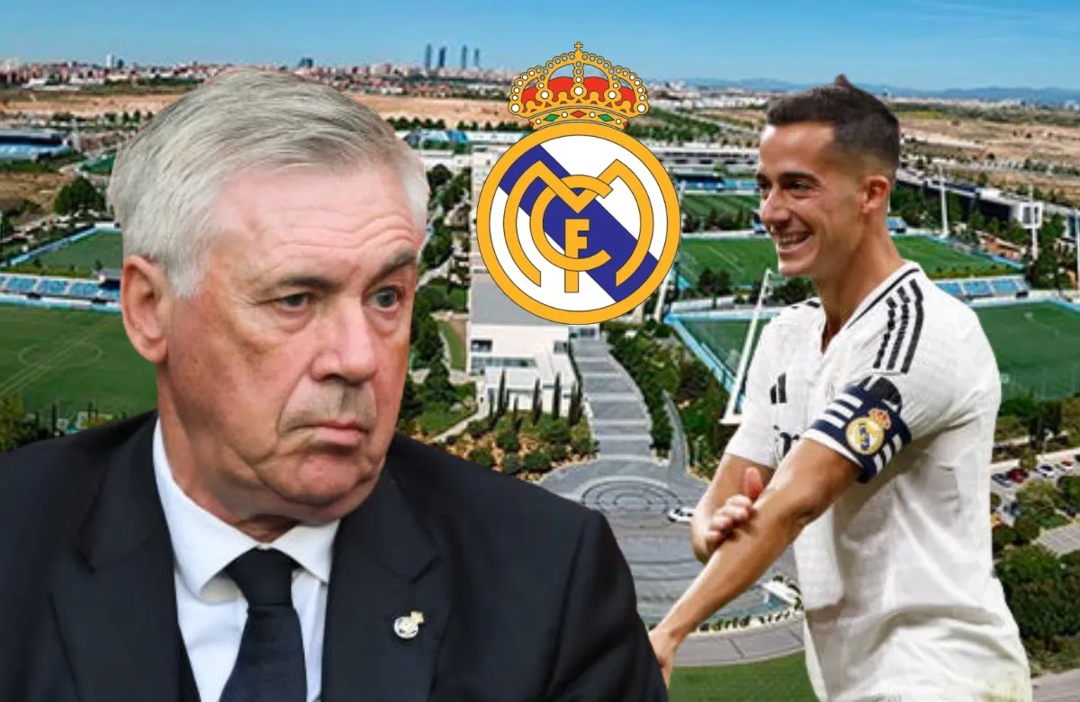 Lucas Vázquez y Carlo Ancelotti.