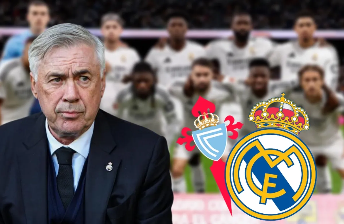 Ancelotti, a por todas para el partido de esta noche en Vigo.