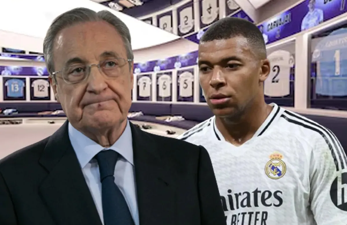 Florentino Pérez y Kylian Mbappé.