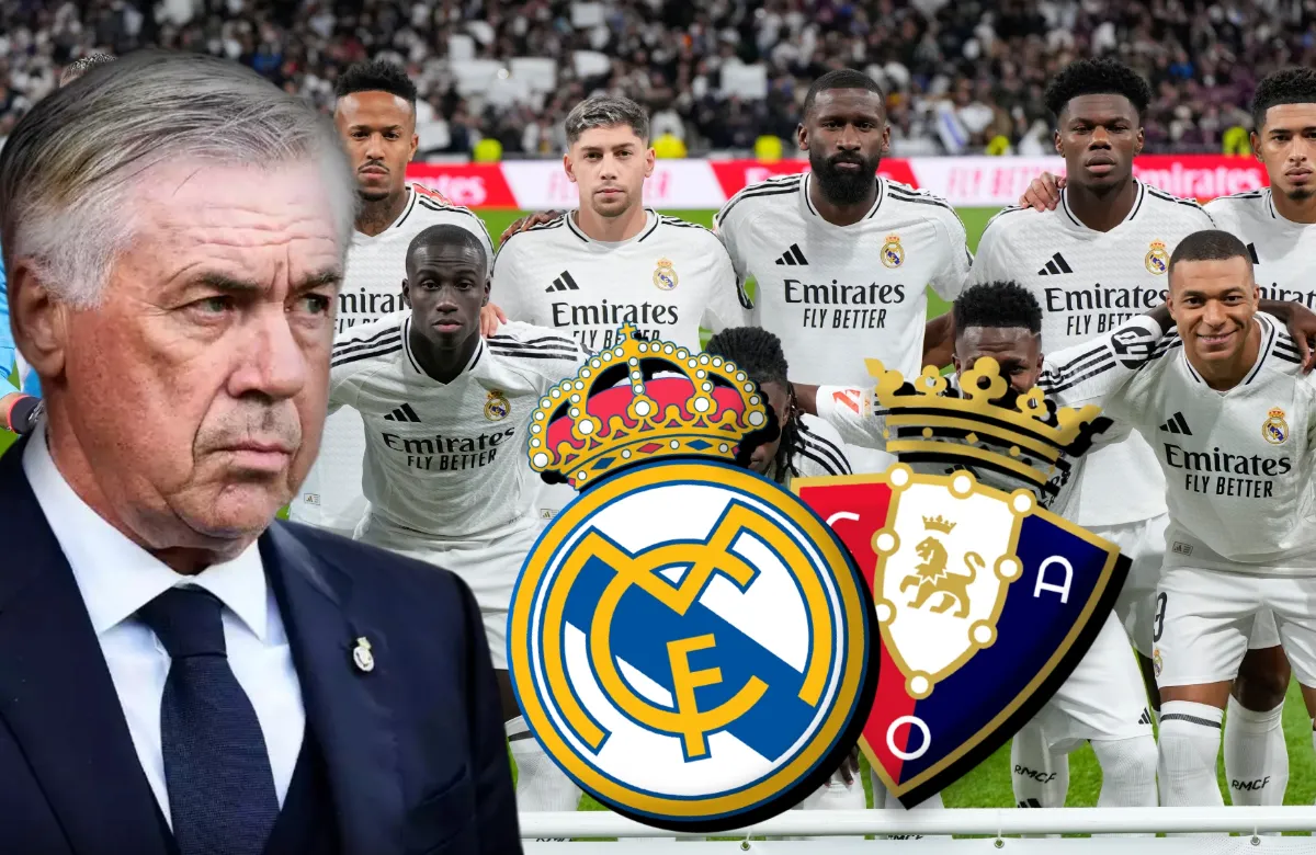 Ancelotti, en la cuerda floja, necesita una victoria ante Osasuna.