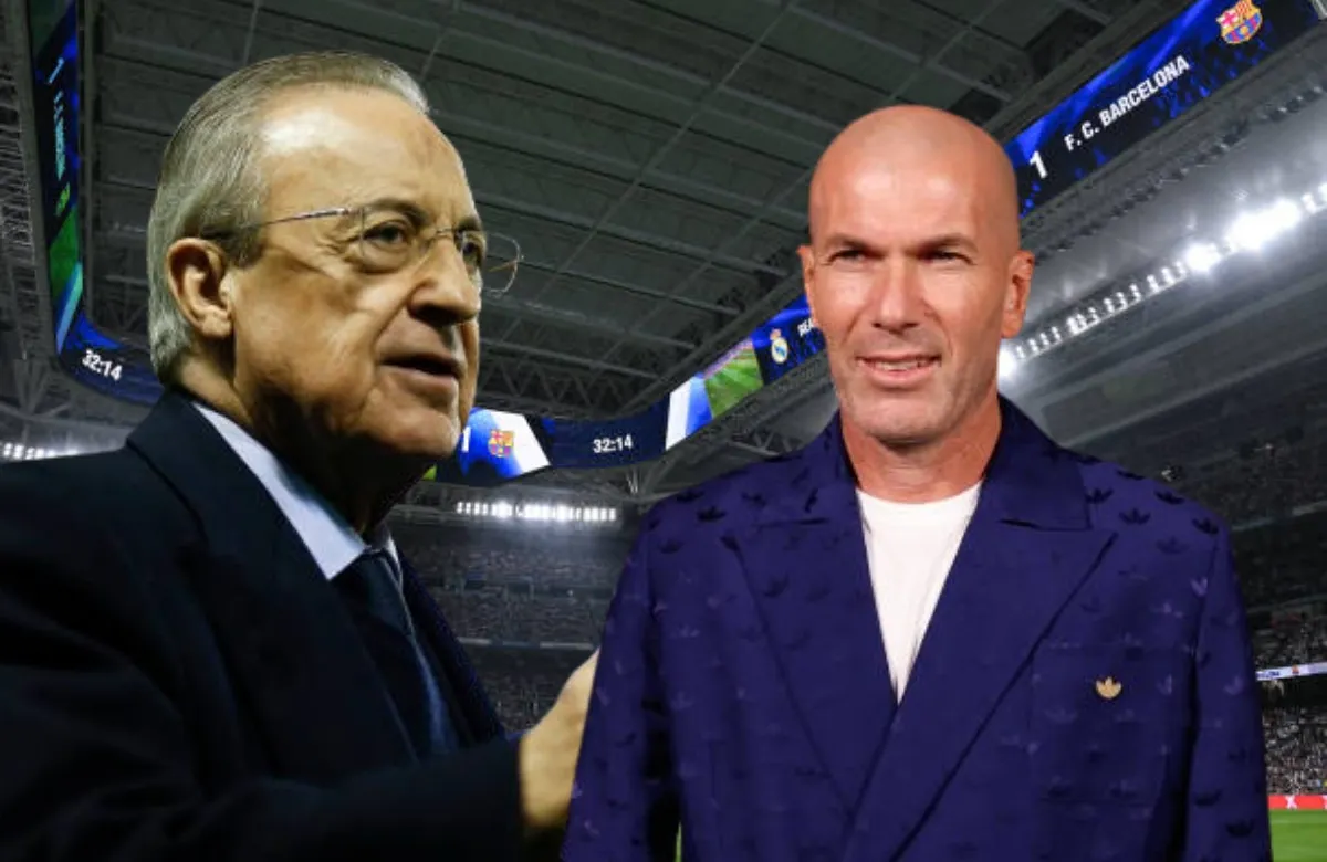 Zinedine Zidane y Florentino Pérez.