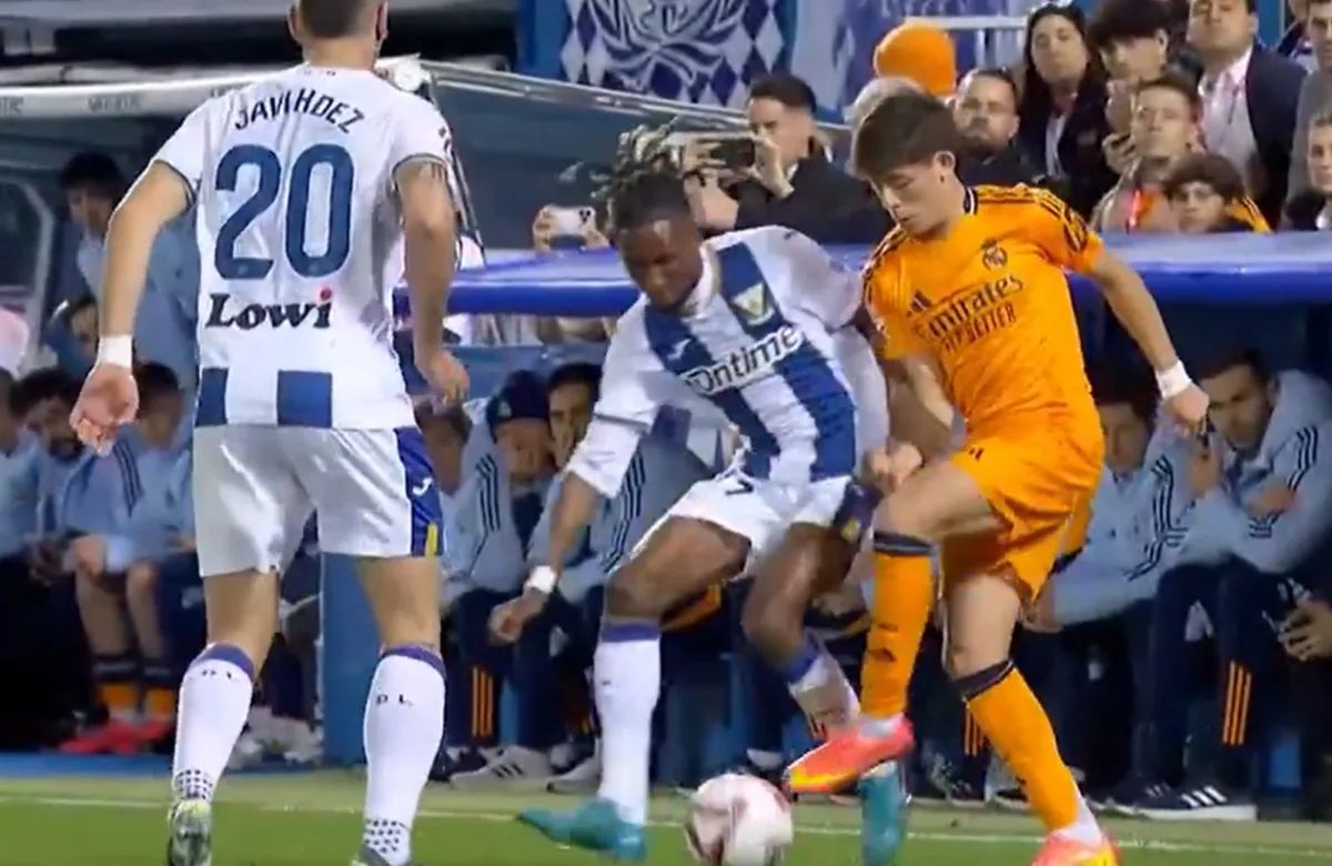 Arda Güler durante el partido frente al Leganés