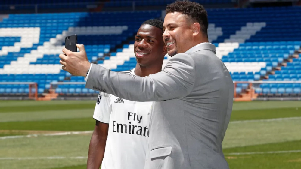 Vinicius Junior y Ronaldo Nazario.