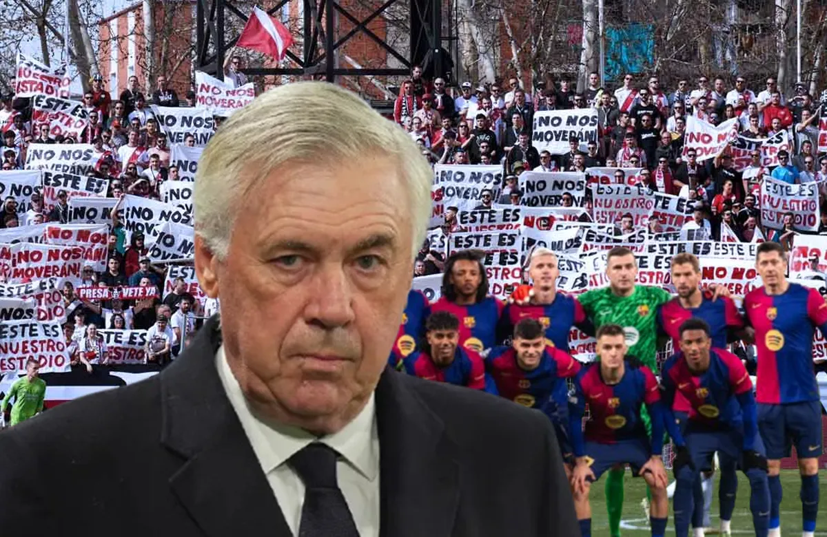 Carlo Ancelotti, jugadores del Barça y estadio de Vallecas.