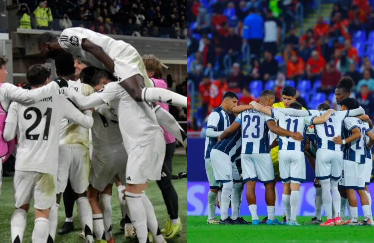 Jugadores del Real Madrid y del Pachuca