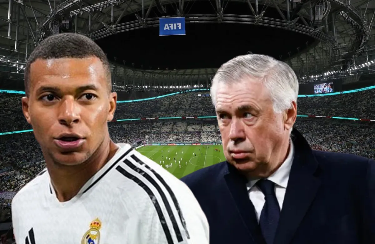 Kylian Mbappé, Carlo Ancelotti y el Estadio de Lusail.