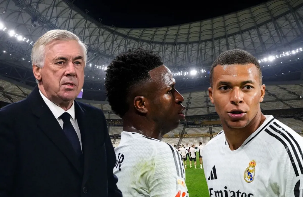 Carlo Ancelotti medita si alinear desde el inicio a Kylian Mbappé para el partido de esta tarde.