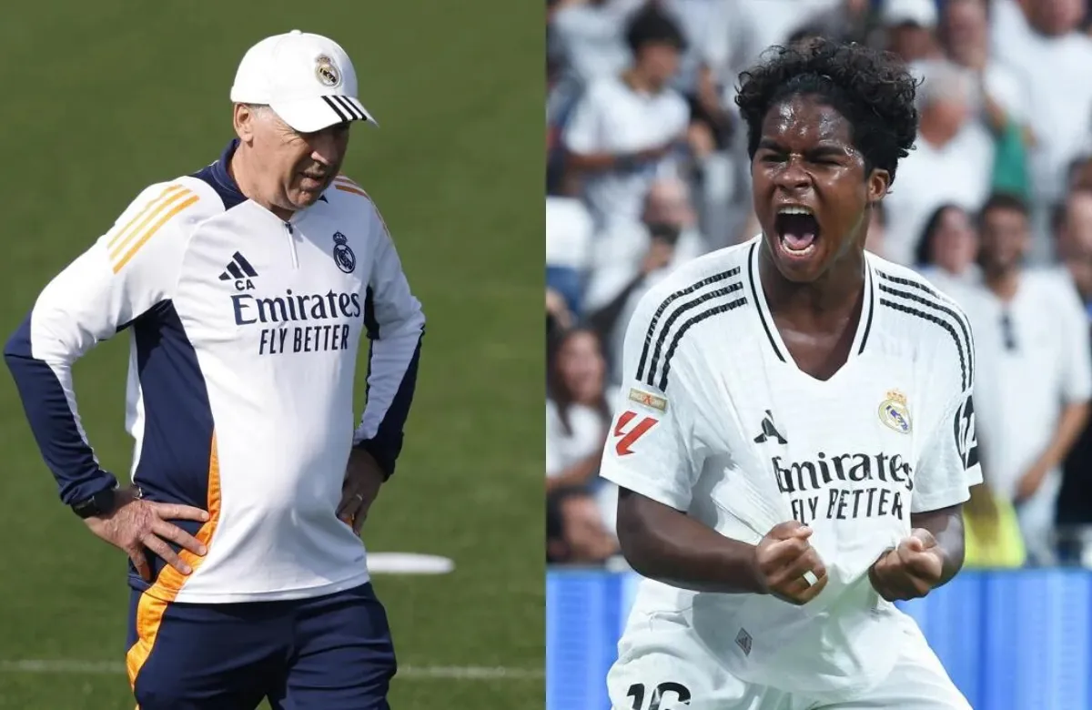 Carlo Ancelotti y Endrick Carlo Ancelotti y Endrick