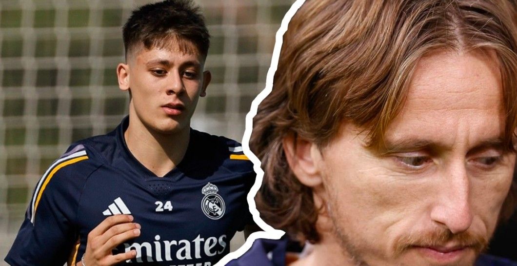 Arda Güler y Luka Modric