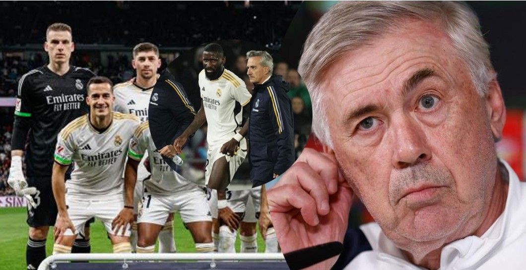 Ancelotti, once y Rüdiger Ancelotti, once y Rüdiger