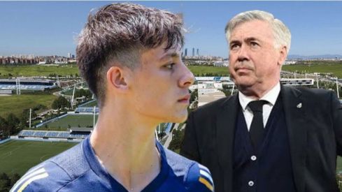 Arda Güler y Carlo Ancelotti