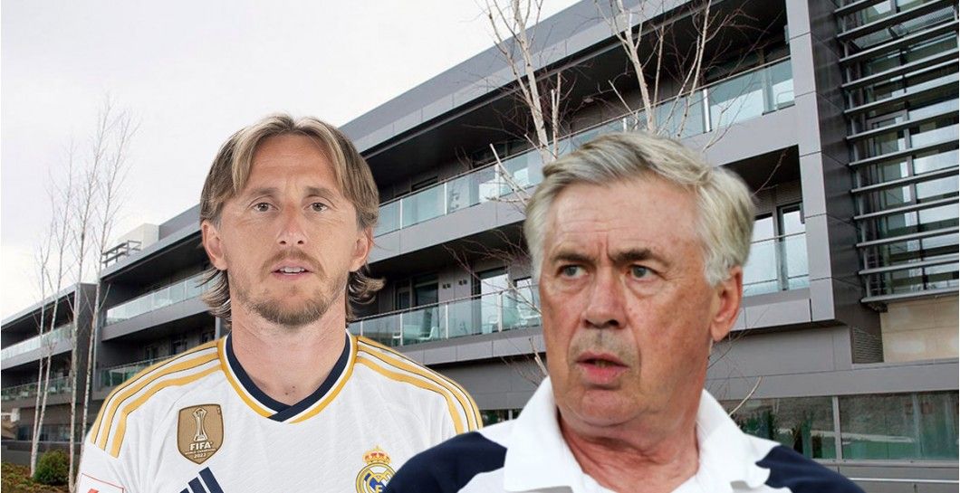 Luka Modric y Carlo Ancelotti