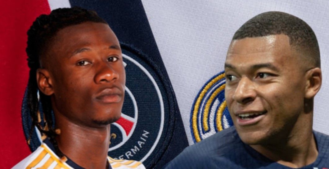 Eduardo Camavinga y Kylian Mbappé Eduardo Camavinga y Kylian Mbappé