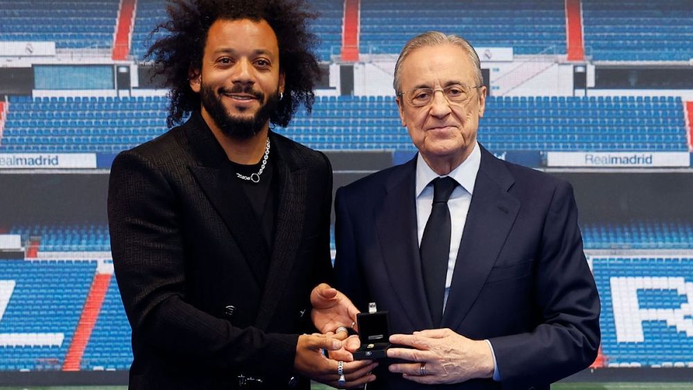 Marcelo Vieira y Florentino Pérez.