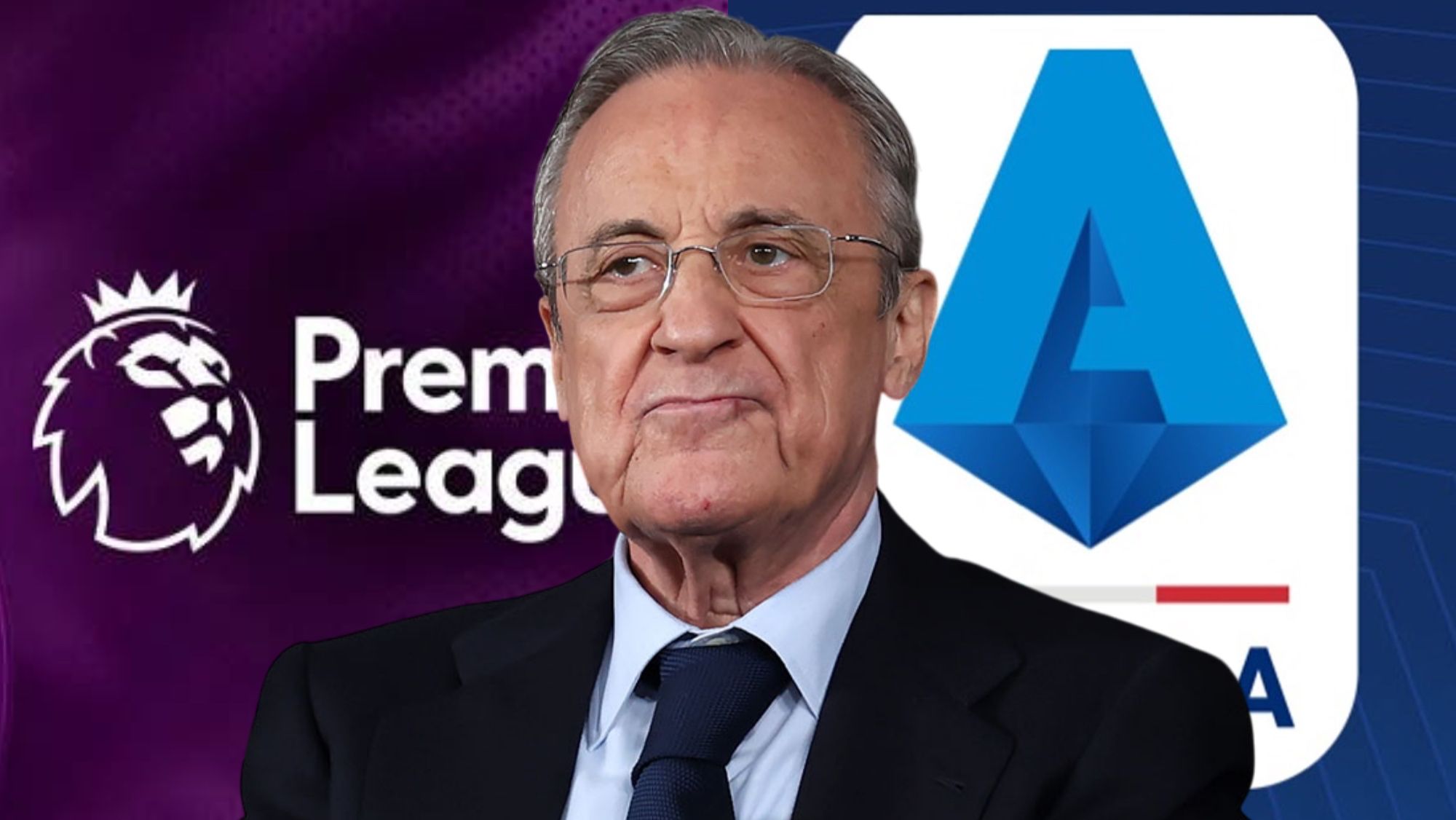 Florentino Pérez, 'amenazado' desde Italia de cara al mercado de fichajes del próximo verano.