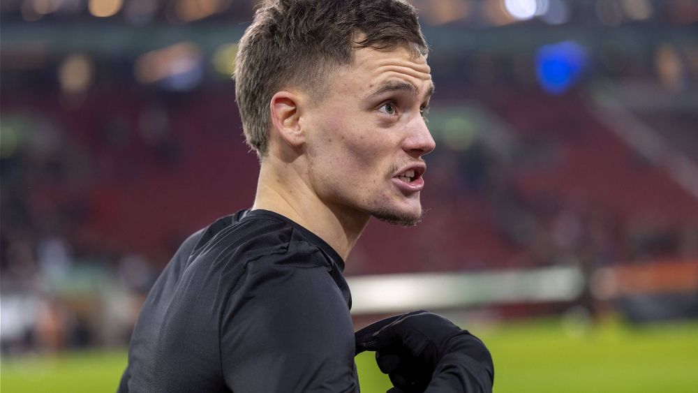 Florian Wirtz después de un partido con el Bayer Leverkusen