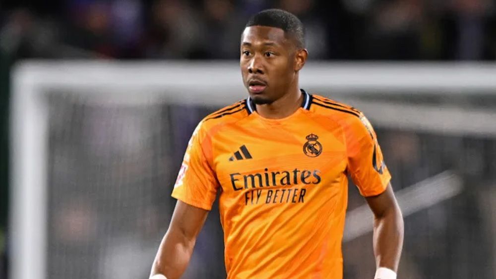Alaba en un partido del Real Madrid