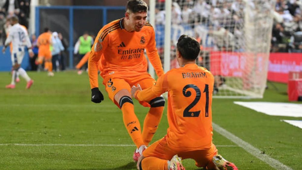 Valverde y Brahim, las grandes apuestas de UEFA en el once del Madrid. 
