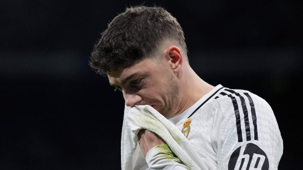 Fede Valverde durante el Real Madrid Atlético de Madrid
