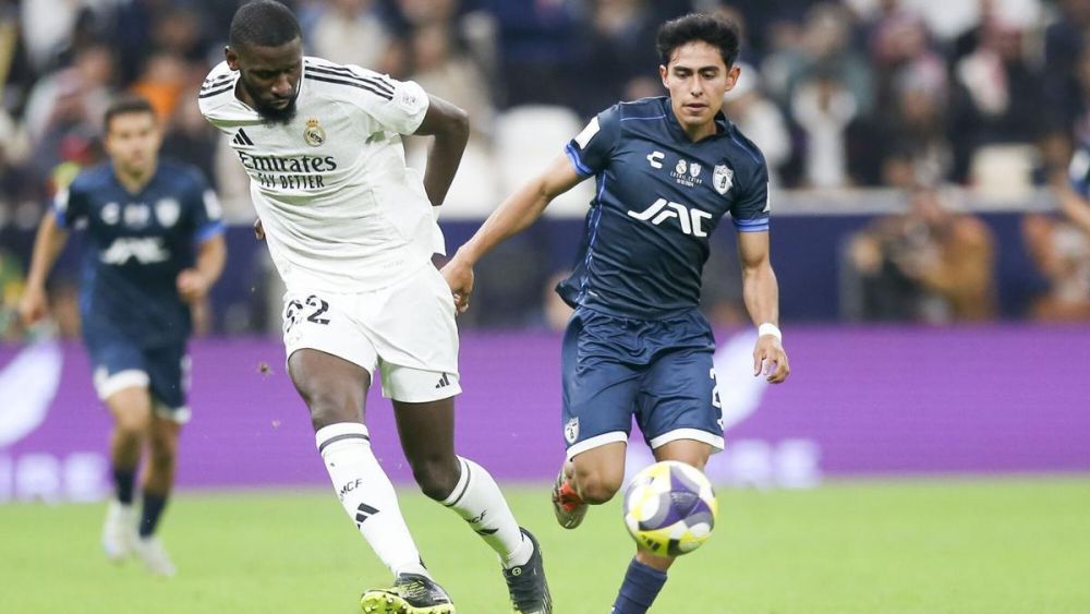 Rüdiger durante la final de la Copa Intercontinental Rüdiger durante la final de la Copa Intercontinental