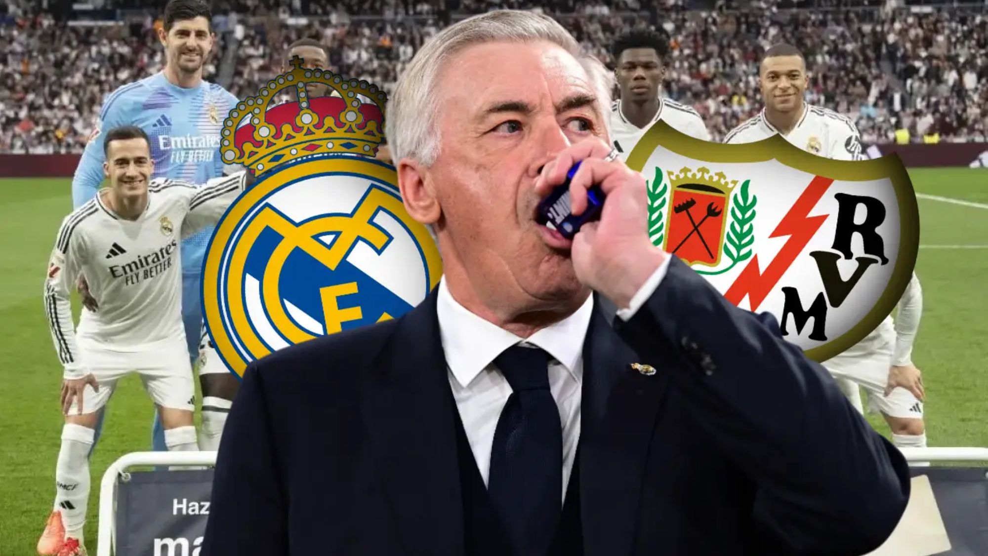 Carlo Ancelotti apuesta por algunas rotaciones con el Rayo, teniendo en mente el partido de Champions ante el Atlético.