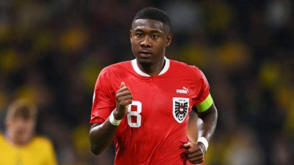 David Alaba, con un partido con la Selección austríaca. David Alaba, con un partido con la Selección austríaca.