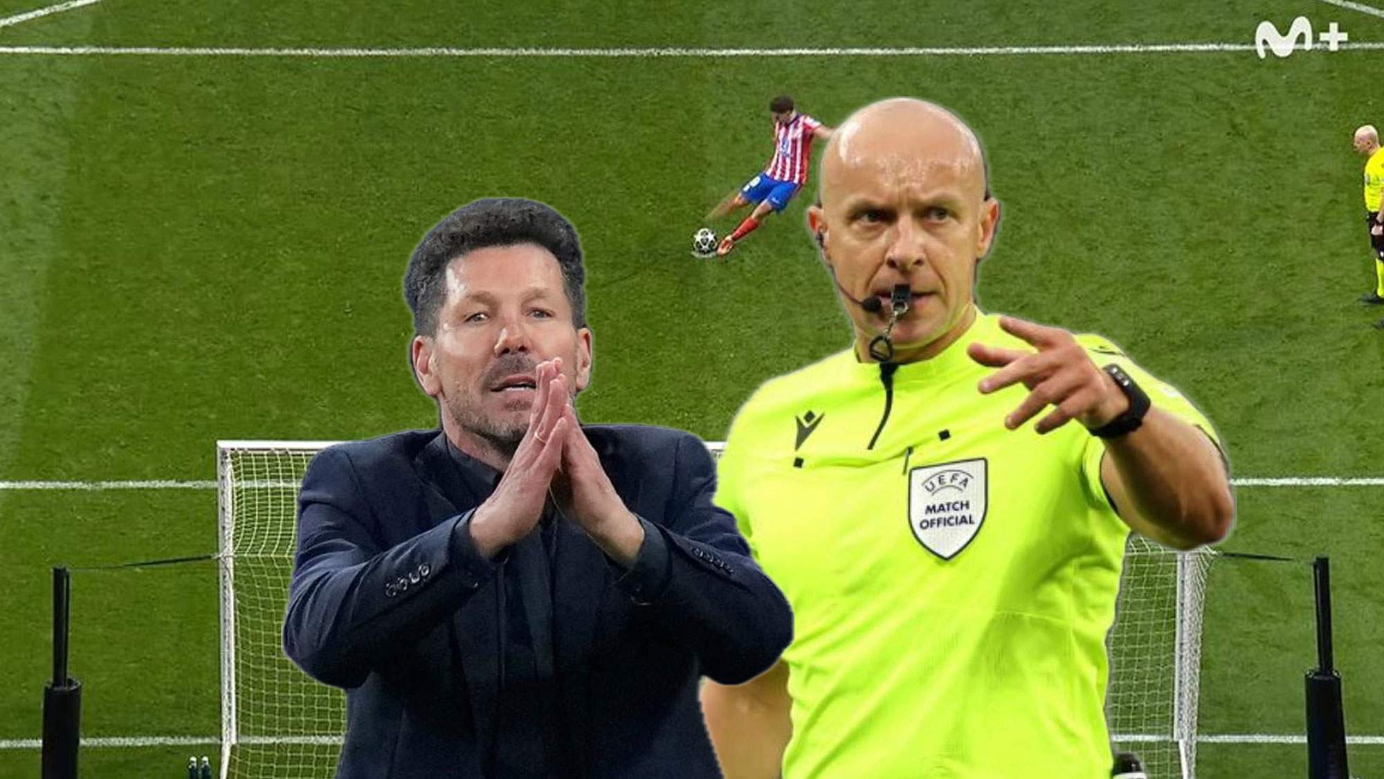 Marciniak rompe su silencio, retrata a Simeone por el penalti de Julián: "Es falso"  Marciniak rompe su silencio, retrata a Simeone por el penalti de Julián: "Es falso"