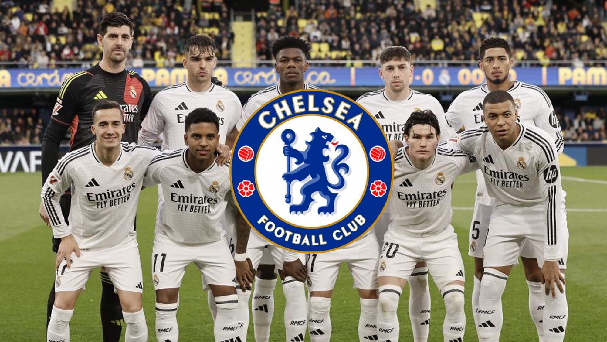 Chelsea y jugadores del Real Madrid