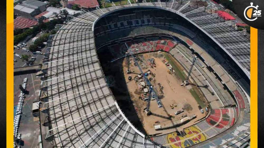 Estadio Azteca en obras