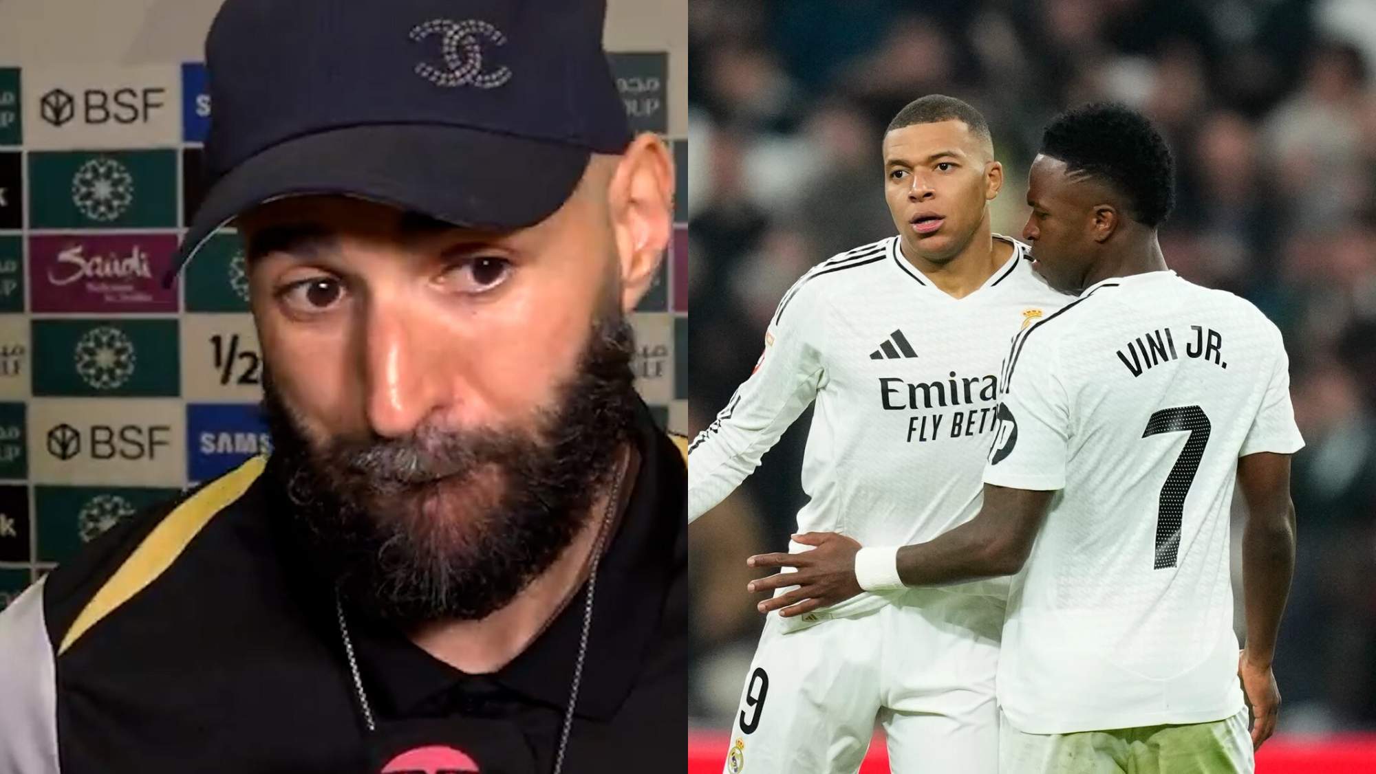 Benzema habló de Vinicius, Mbappé y Bellingham