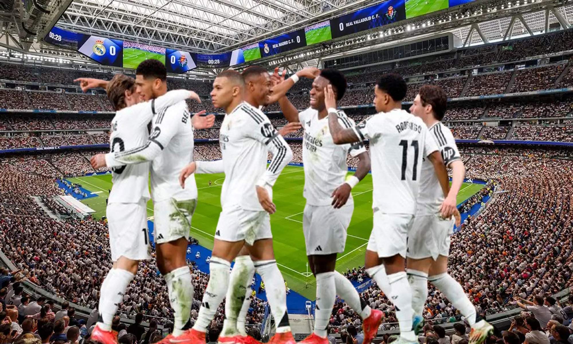 Jugadores Real Madrid. Bernabéu