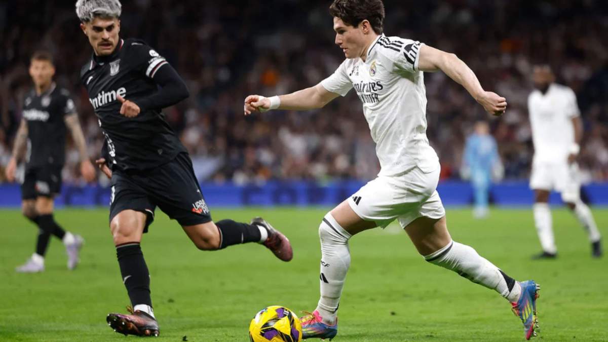 Fran García durante el partido ante el CD Leganés