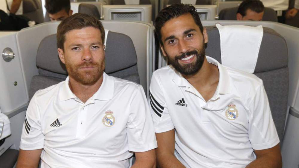 Xabi Alonso y Arbeloa durante un viaje con el Real Madrid Xabi Alonso y Arbeloa durante un viaje con el Real Madrid