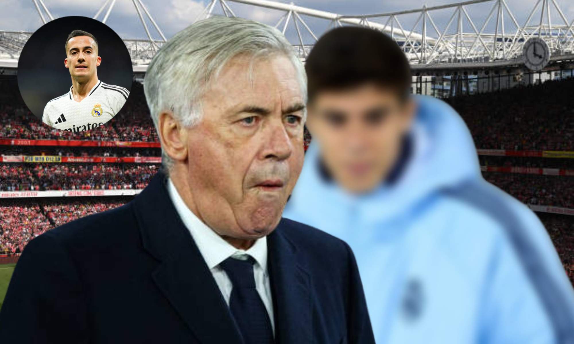 Ancelotti envía mensajes a Lucas Vázquez antes del Arsenal. 